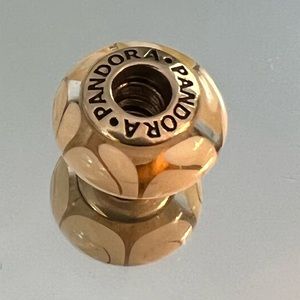 Pandora authentic murano glass/14k bead, swirl.